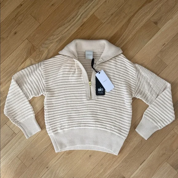 NWT 🤍 VARLEY Tara Half Zip Pullover size XS - Picture 3 of 4